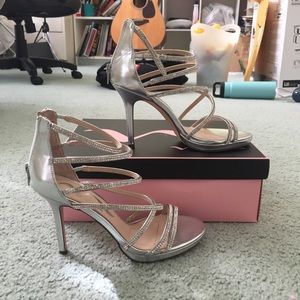 bedazzled strappy heel